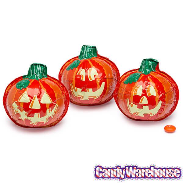 Madelaine Foiled Milk Chocolate Pumpkins - Jumbo: 24-Piece Display - Candy Warehouse