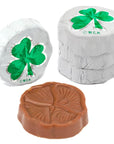 Madelaine Foiled Milk Chocolate Shamrock Clovers: 5LB Bag