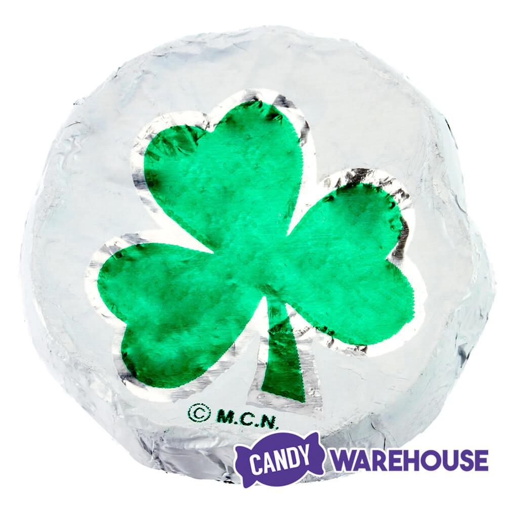 Madelaine Foiled Milk Chocolate Shamrock Clovers: 5LB Bag