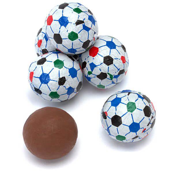 Madelaine Foiled Milk Chocolate Soccer Balls: 5LB Bag - Candy Warehouse