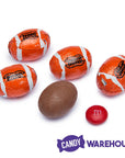 Madelaine Foiled Milk Chocolate Sports Balls 2-Ounce Mesh Bags - Football: 24-Piece Tub - Candy Warehouse