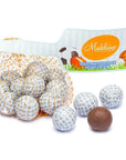 Madelaine Foiled Milk Chocolate Sports Balls 2-Ounce Mesh Bags - Golf: 24-Piece Tub