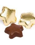 Madelaine Foiled Milk Chocolate Stars - Gold: 5LB Bag