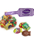 Madelaine Foiled Milk Chocolate Tropical Fish 2-Ounce Mesh Bags: 24-Piece Tub