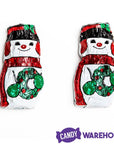 Madelaine Foiled Mini Milk Chocolate Snowmen: 5LB Bag - Candy Warehouse