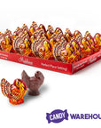 Madelaine Foiled Semi-Solid 1-Ounce Dark Chocolate Turkeys: 20-Piece Display