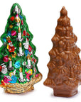 Madelaine Foiled Semi-Solid Milk Chocolate Christmas Trees: 12-Piece Display