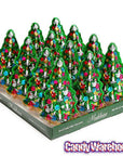 Madelaine Foiled Semi-Solid Milk Chocolate Christmas Trees: 12-Piece Display