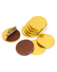 Madelaine Gold Foiled Milk Chocolate Coins - Blank: 5LB Bag - Candy Warehouse