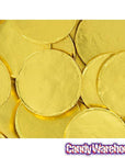 Madelaine Gold Foiled Milk Chocolate Coins - Blank: 5LB Bag - Candy Warehouse