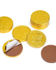 Madelaine Gold Foiled Milk Chocolate Coins - Large: 5LB Bag