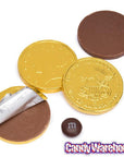 Madelaine Gold Foiled Milk Chocolate Coins - Large: 5LB Bag