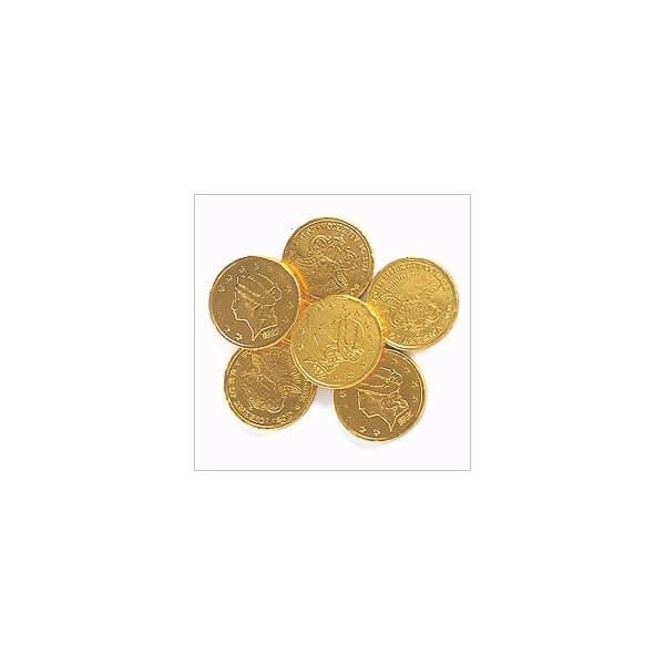 Madelaine Gold Foiled Milk Chocolate Coins - Large: 5LB Bag - Candy Warehouse