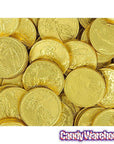 Madelaine Gold Foiled Milk Chocolate Coins - Medium: 5LB Bag