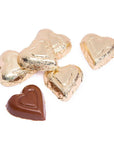 Madelaine Gold Foiled Milk Chocolate Hearts: 5LB Bag