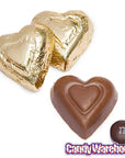 Madelaine Gold Foiled Milk Chocolate Hearts: 5LB Bag