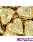 Madelaine Gold Foiled Milk Chocolate Hearts: 5LB Bag