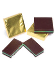 Madelaine Gold Foiled Mint Truffle Dark Chocolate Squares: 5LB Box