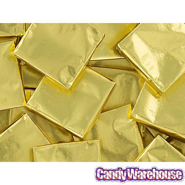 Madelaine Gold Foiled Mint Truffle Dark Chocolate Squares: 5LB Box - Candy Warehouse