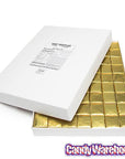 Madelaine Gold Foiled Mint Truffle Dark Chocolate Squares: 5LB Box