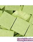 Madelaine Light Green Foiled Mint Truffle Dark Chocolate Squares: 5LB Box