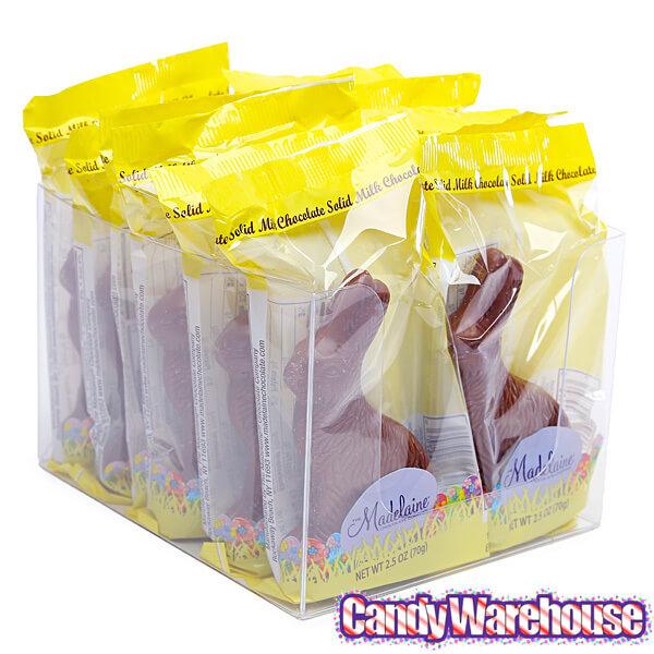 Madelaine Milk Chocolate 2.5-Ounce Easter Bunnies: 12-Piece Box