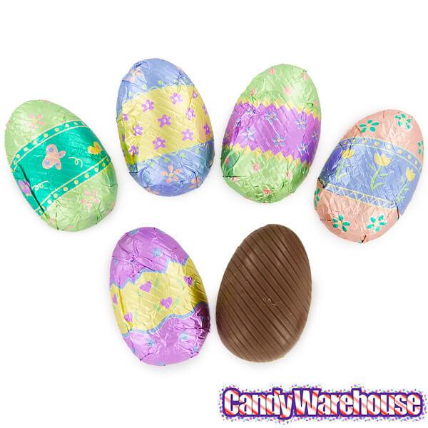 Madelaine Pastel Foiled Milk Chocolate Easter Eggs: 36-Piece Box - Candy Warehouse