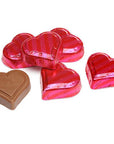 Madelaine Pink and Red Foiled Caramel Filled Chocolate Hearts: 40-Piece Tub - Candy Warehouse