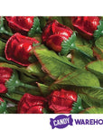 Madelaine Red Foiled Milk Chocolate Roses Bouquet: 12-Piece Florist Box - Candy Warehouse