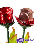 Madelaine Red Foiled Milk Chocolate Roses Bouquet: 12-Piece Florist Box - Candy Warehouse