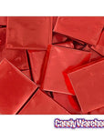 Madelaine Red Foiled Mint Dark Chocolate Squares: 5LB Box