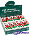 Madelaine Santa Foiled 3/4-Ounce Milk Chocolate Ornaments: 60-Piece Display - Candy Warehouse