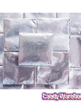 Madelaine Silver Foiled Mint Truffle Dark Chocolate Squares: 5LB Box - Candy Warehouse