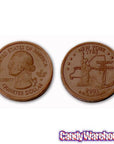 Madelaine Silver State Quarters Foiled Milk Chocolate Coins: 5LB Bag