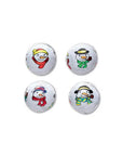 Madelaine Snowmen Foiled White Chocolate Balls: 5LB Bag