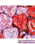 Madelaine Valentine Foiled Large Milk Chocolate Hearts: 60-Piece Box - Candy Warehouse