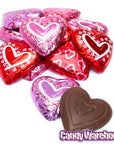 Madelaine Valentine Foiled Large Milk Chocolate Hearts: 60-Piece Box - Candy Warehouse