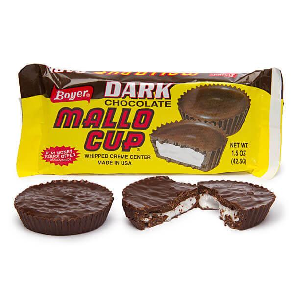 Mallo Cups - Dark Chocolate: 24-Piece Box - Candy Warehouse