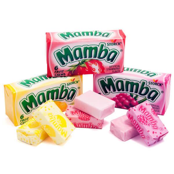 Mamba Fruit Chews Candy 6-Packs - Original: 48-Piece Box - Candy Warehouse