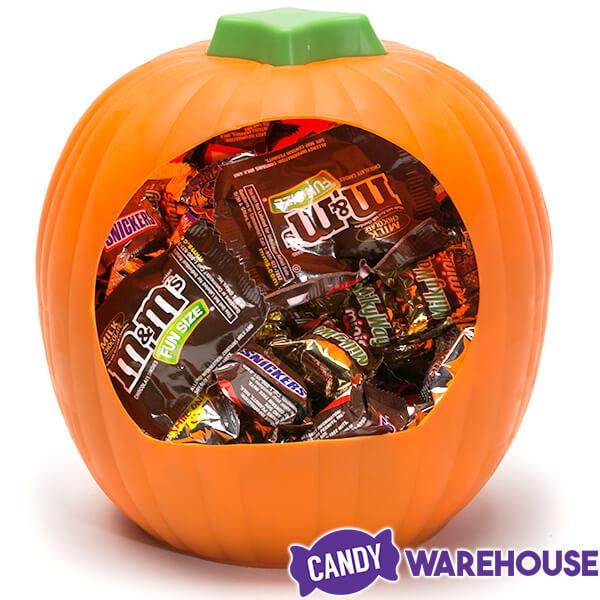 M&amp;M-Mars Chocolate Halloween Candy Assortment: 85-Piece Pumpkin Bowl - Candy Warehouse