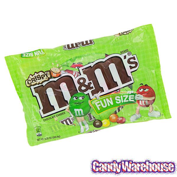 M&M's Candy Fun Size Packs - Crispy: 15-Piece Bag - Candy Warehouse