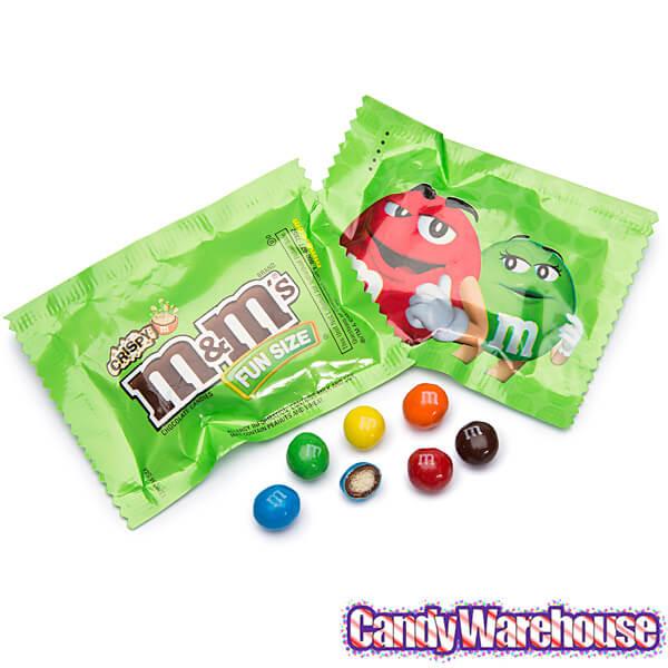 M&M's Candy Fun Size Packs - Crispy: 15-Piece Bag - Candy Warehouse