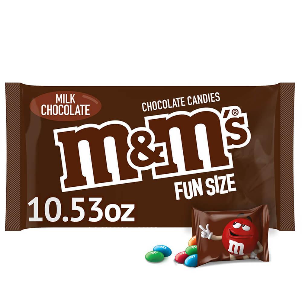 M&amp;M&#39;s Candy Fun Size Packs - Milk Chocolate: 20-Piece Bag - Candy Warehouse