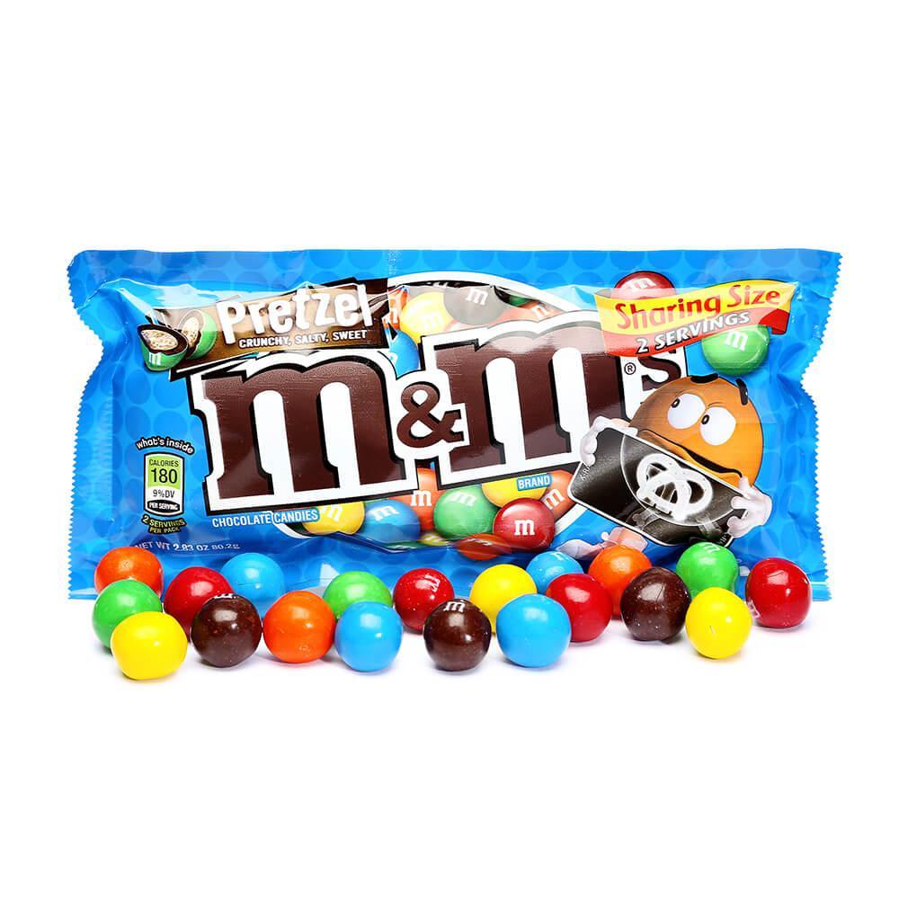 M&M's Candy King Size Packs - Pretzel: 24-Piece Box - Candy Warehouse