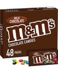 M&M's Candy Packs - Milk Chocolate: 48-Piece Box - Candy Warehouse