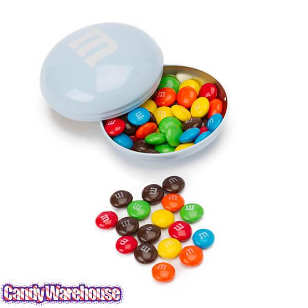 M&M's Filled Pastel Candy Tins: 12-Piece Box - Candy Warehouse