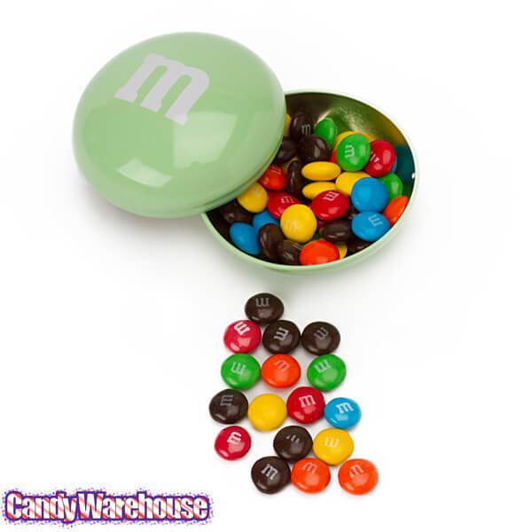 M&M's Filled Pastel Candy Tins: 12-Piece Box - Candy Warehouse