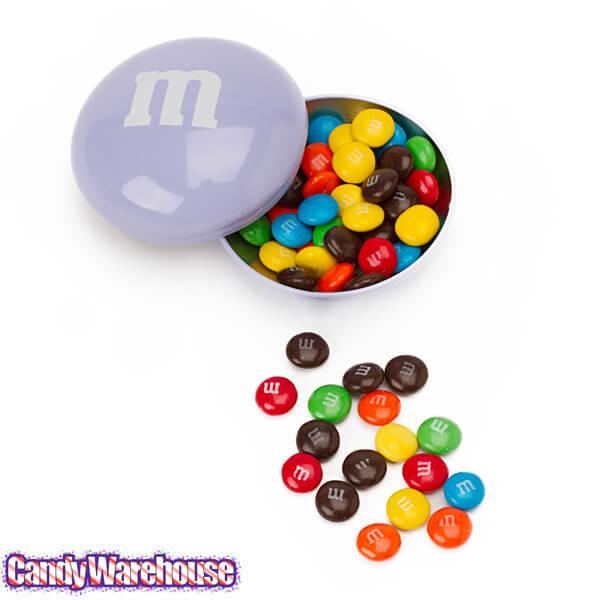 M&M's Filled Pastel Candy Tins: 12-Piece Box - Candy Warehouse