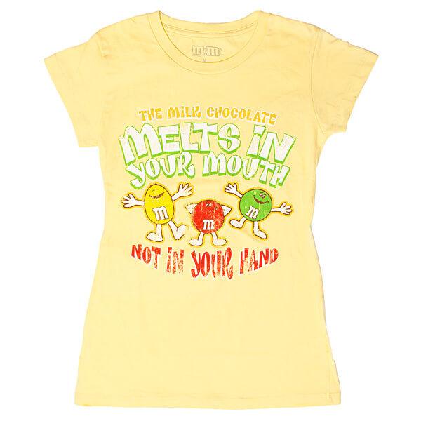 M&amp;M&#39;s Melts in Your Mouth Distressed T-Shirt - Youth - XLarge - Candy Warehouse