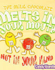 M&M's Melts in Your Mouth Distressed T-Shirt - Youth - XLarge - Candy Warehouse